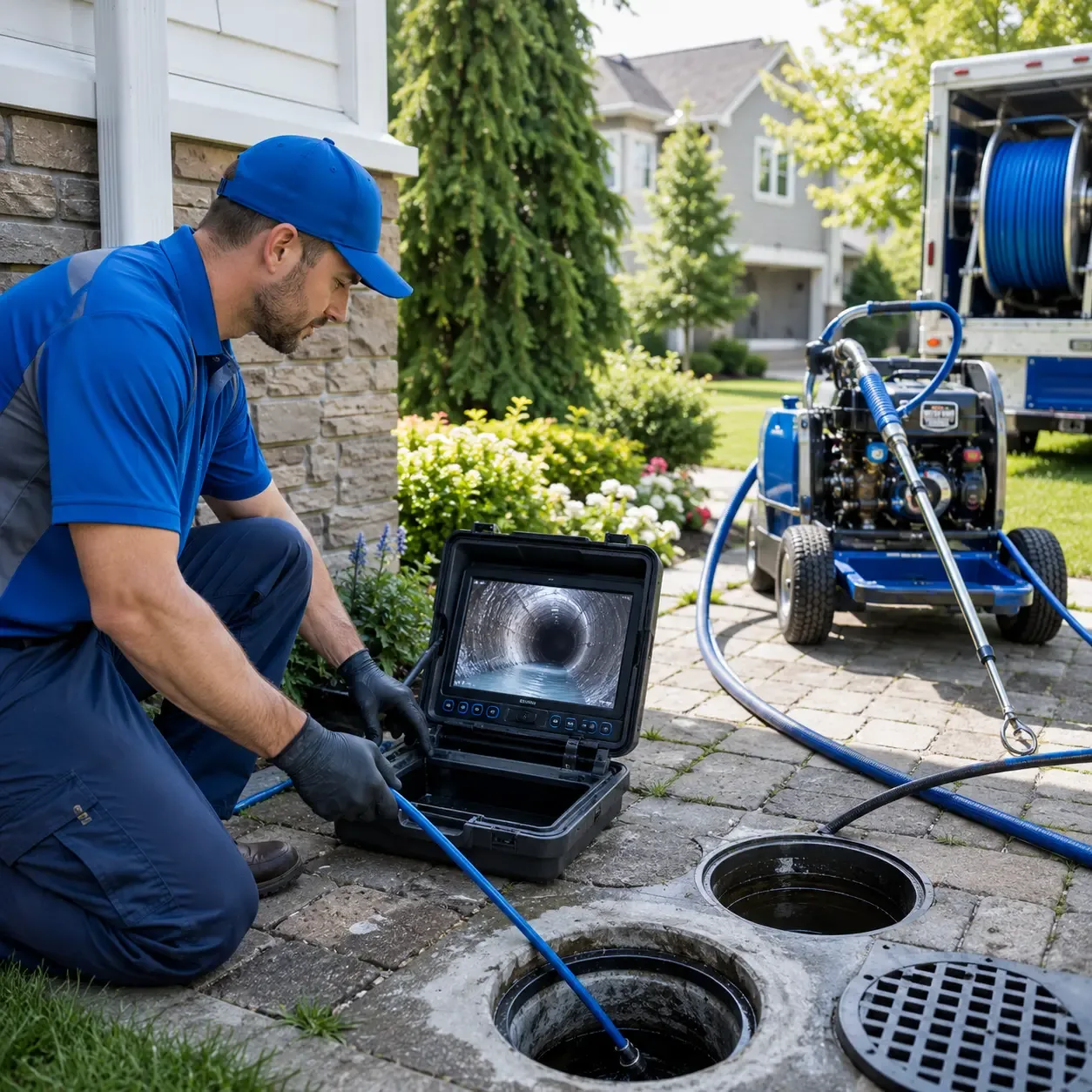 Outdoor drain cleaning professionals serving Glen Gardner, NJ
